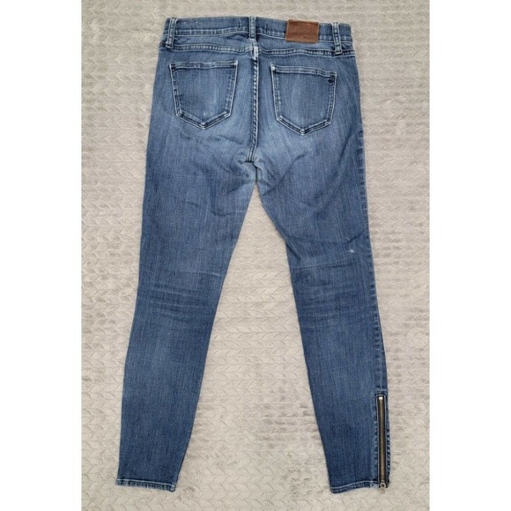 Madewell Jeans Women's Size 27x27 Blue‎ Denim Pants Skinny Skinny Ankle Stretch - Picture 8 of 12